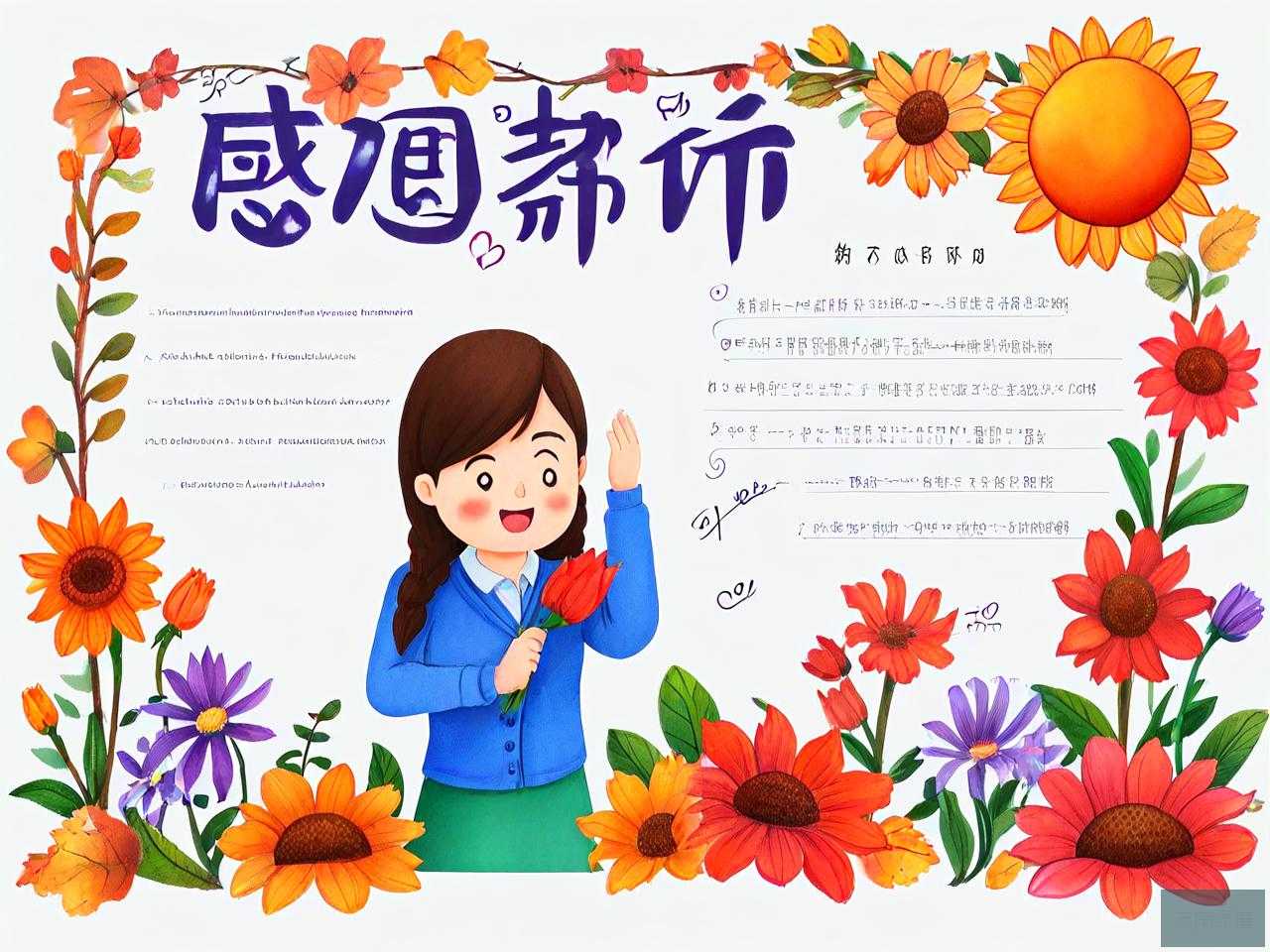 感恩老师的ppt课件