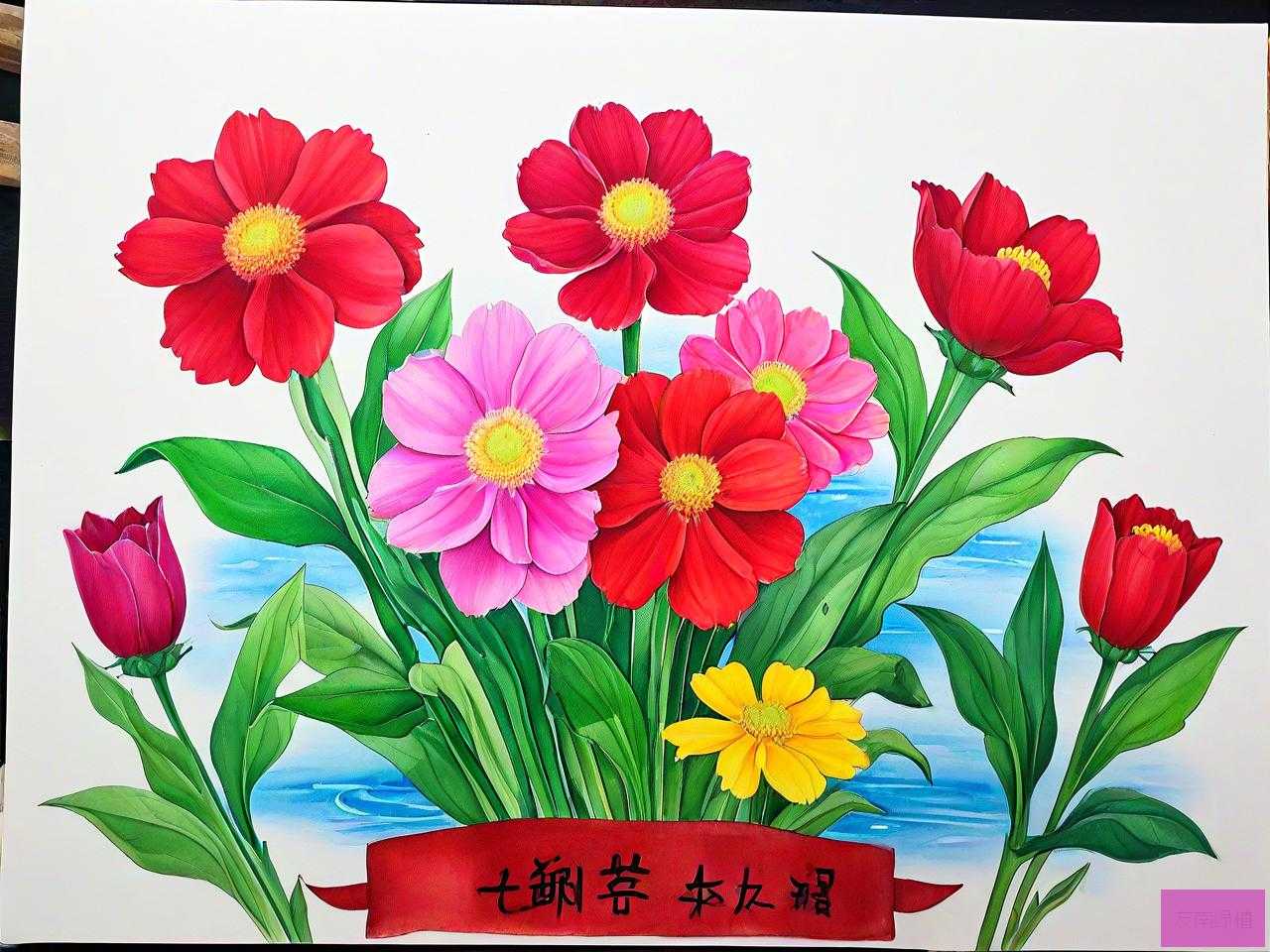 头七祭奠鲜花一般几朵