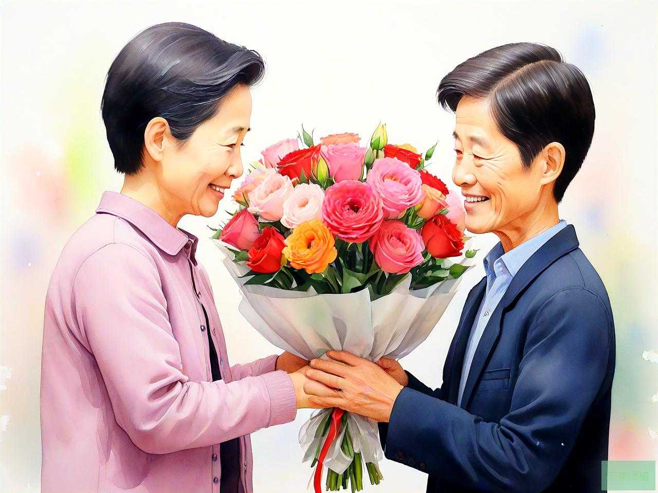 女儿送父亲生日什么花