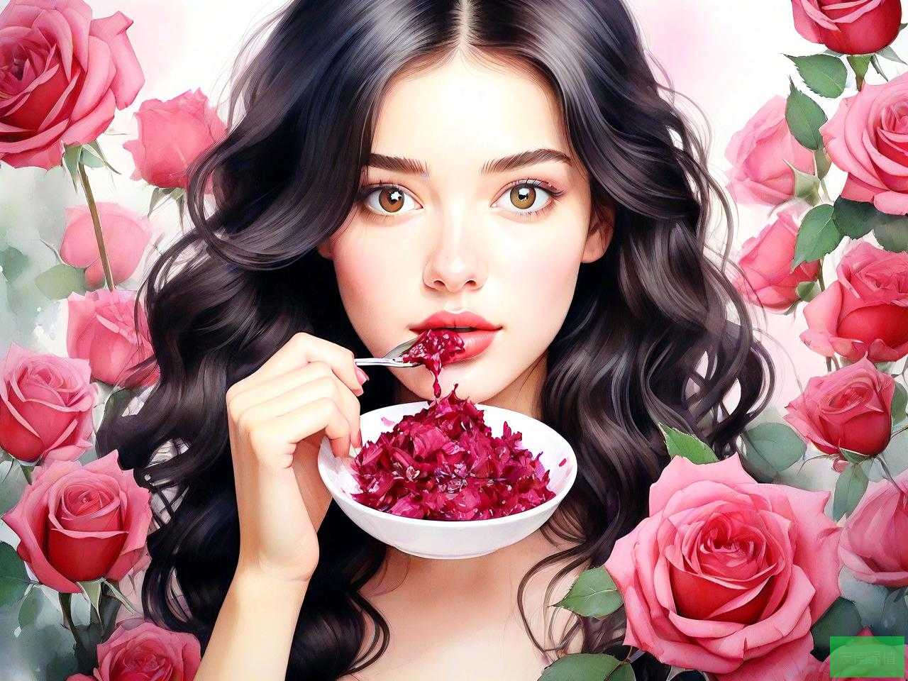 女人吃玫瑰花酱的好处