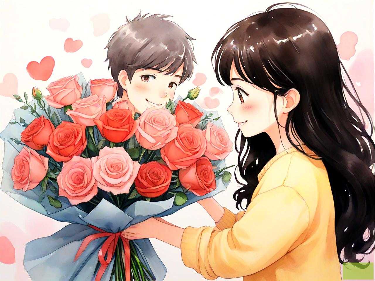 送女朋友鲜花卡片内容
