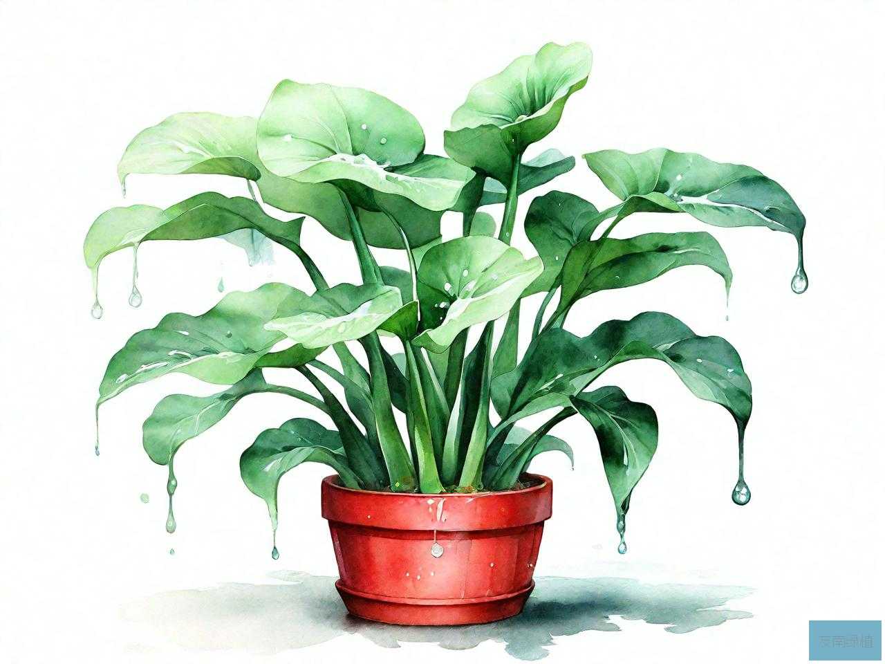 滴水观音盆栽花卉