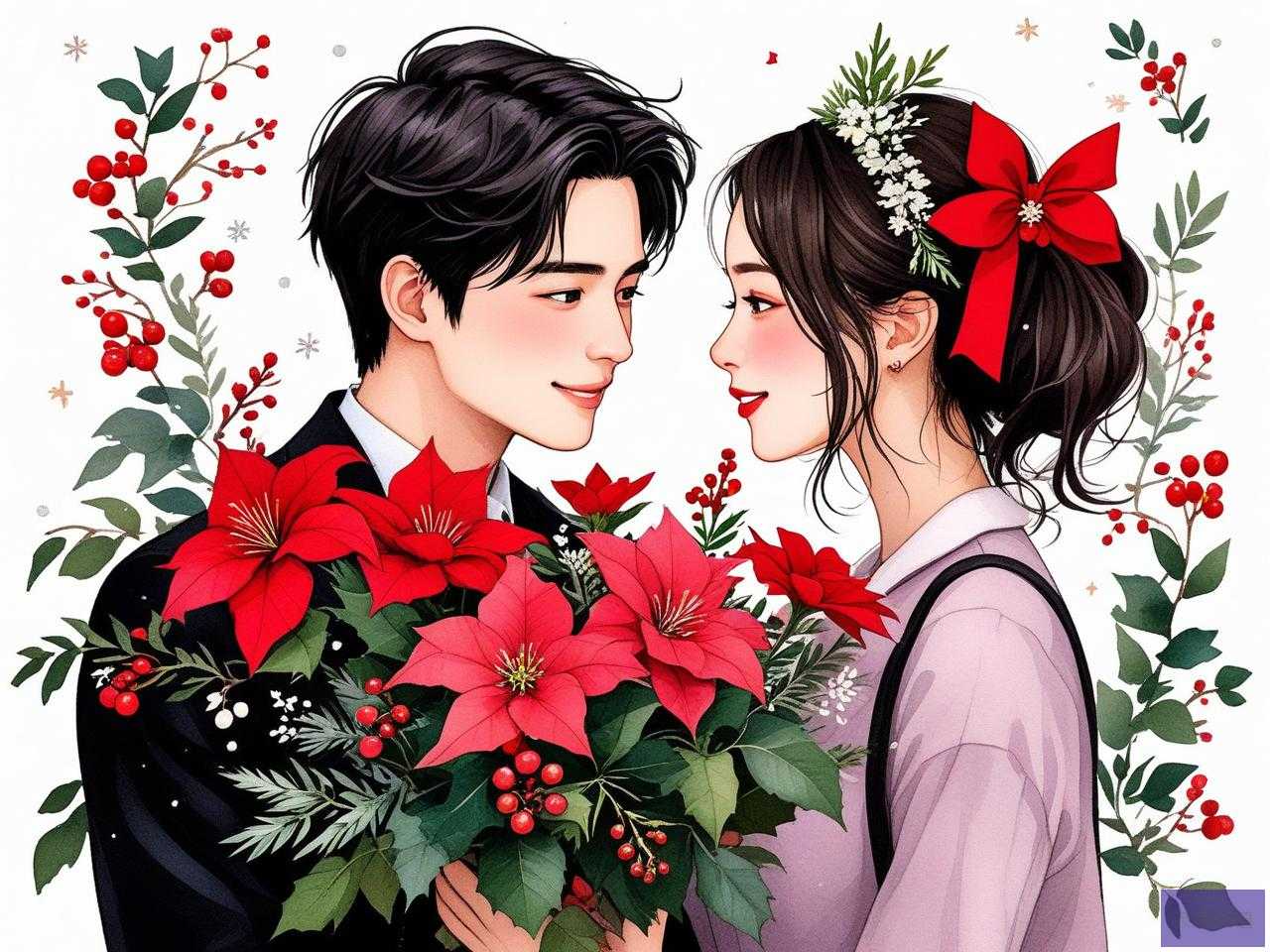 2025年圣诞节送女朋友花