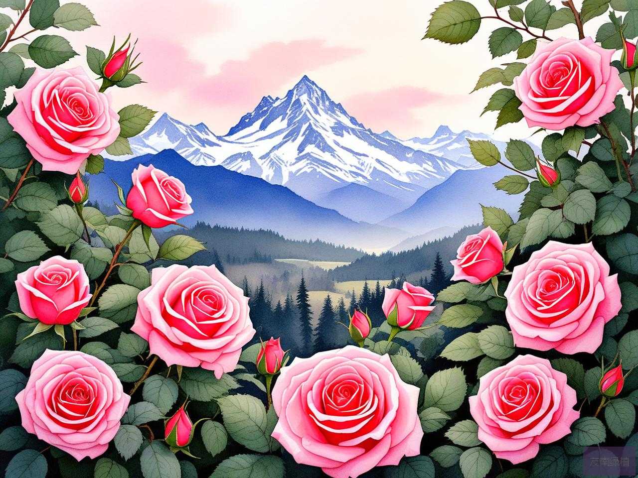 2025年香槟雪山玫瑰花语