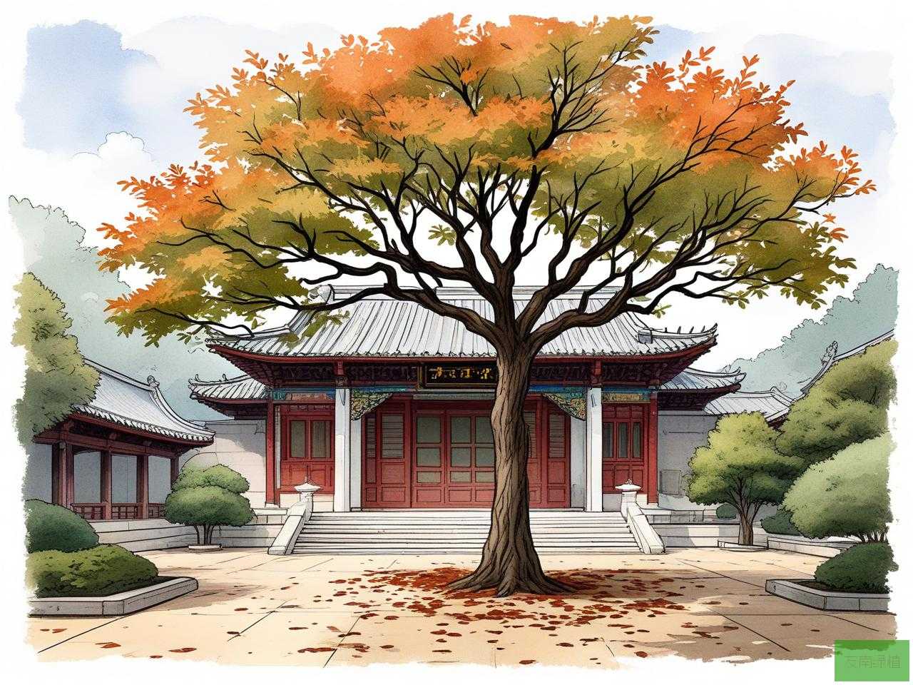 2025年寺院周围种什么树