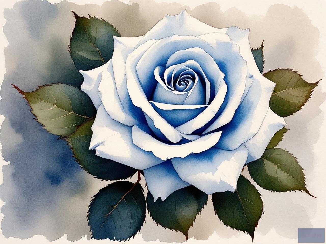 2025年蓝白色的玫瑰花语