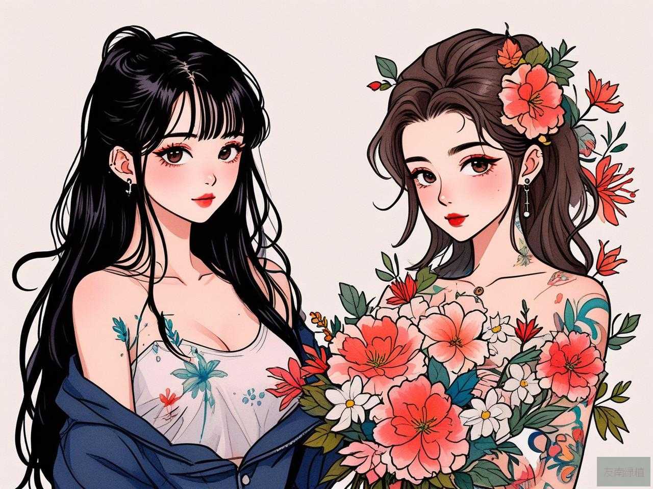 2025年女生纹身花的寓意
