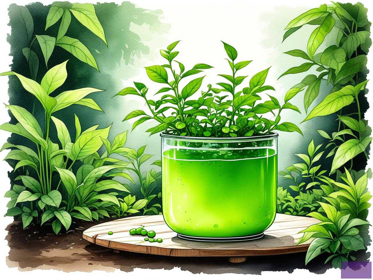 2025年绿色的植物营养液