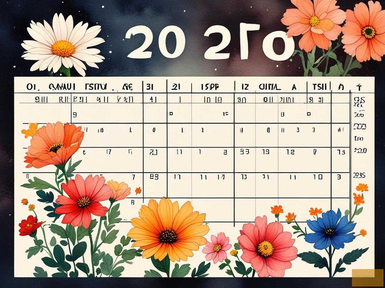 2025年一年12个月的花