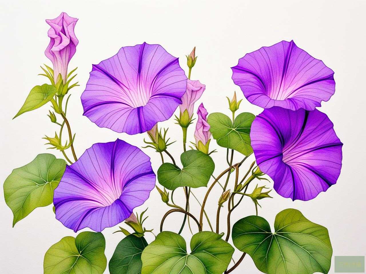 2025年紫色的牵牛花花语