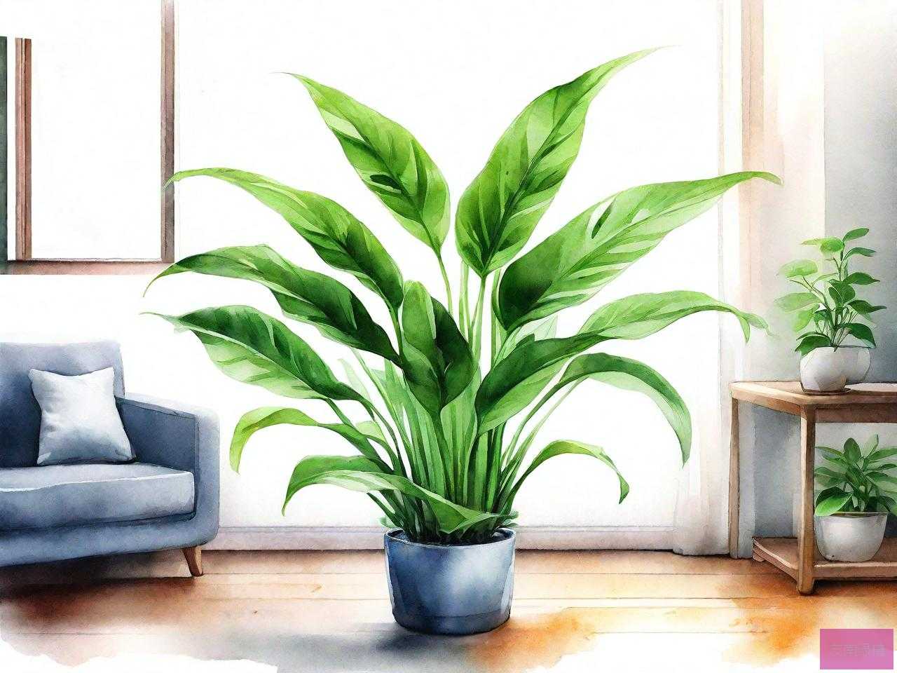客厅最旺宅的水培植物