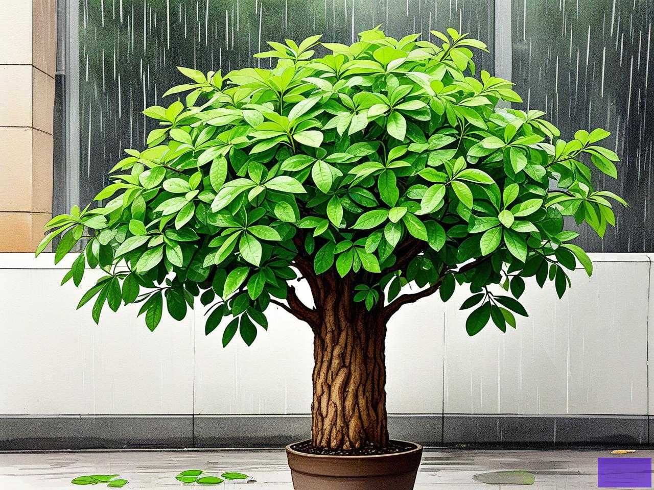 2025年发财树淋雨可以吗