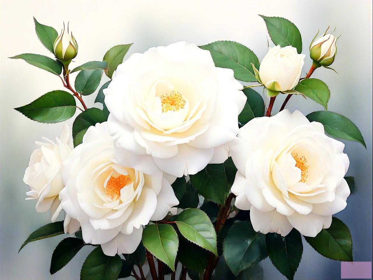 白玫瑰和山茶花的花语