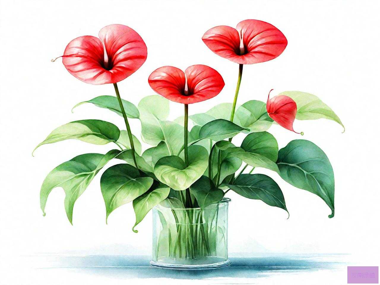 水培养植物红掌
