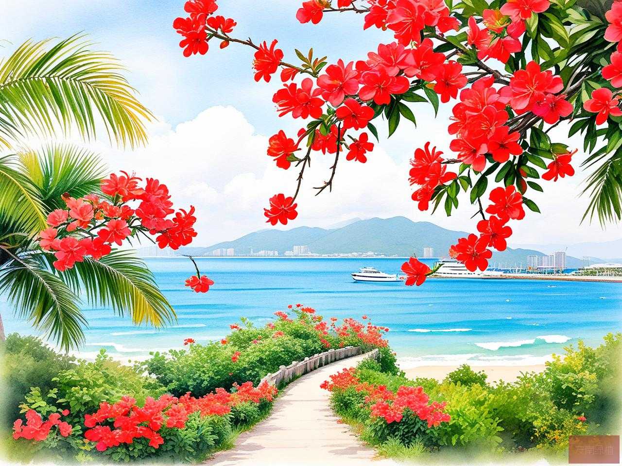 2025年三亚海棠花开海南