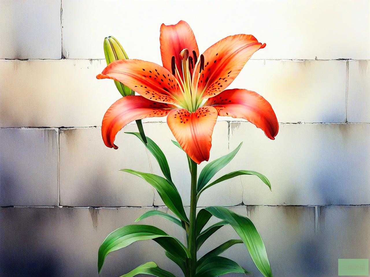 在心墙上种一朵百合花