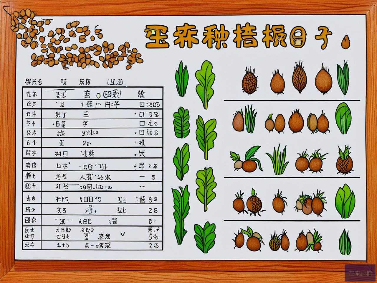 2025年种子的发芽记录表