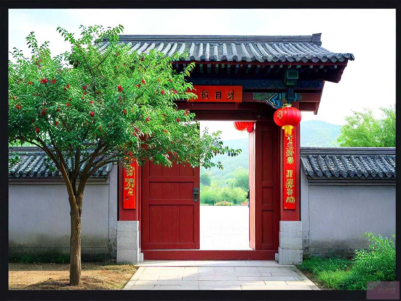 大门口种花椒树旺财吗