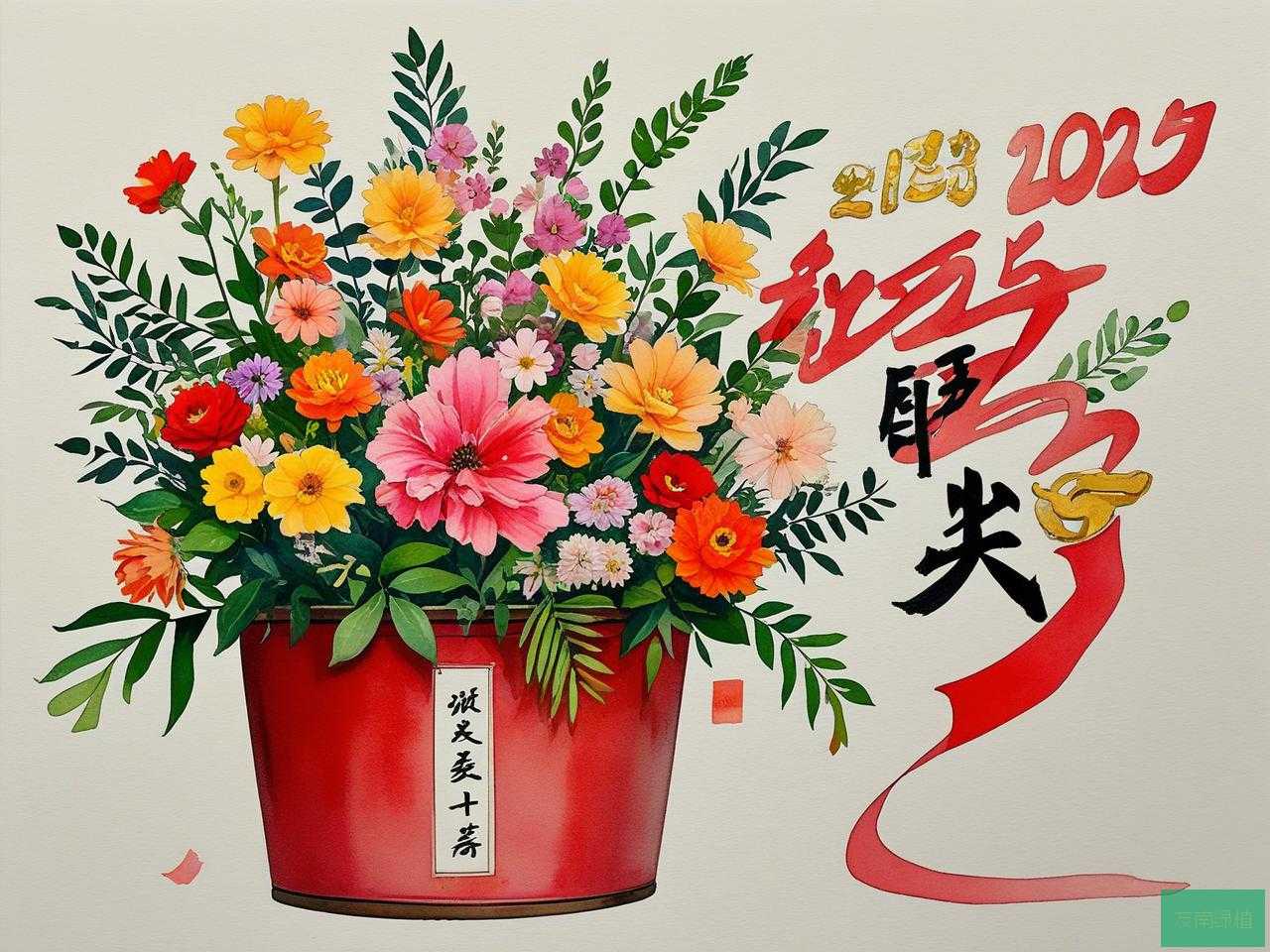 2025年国有企业开业花篮