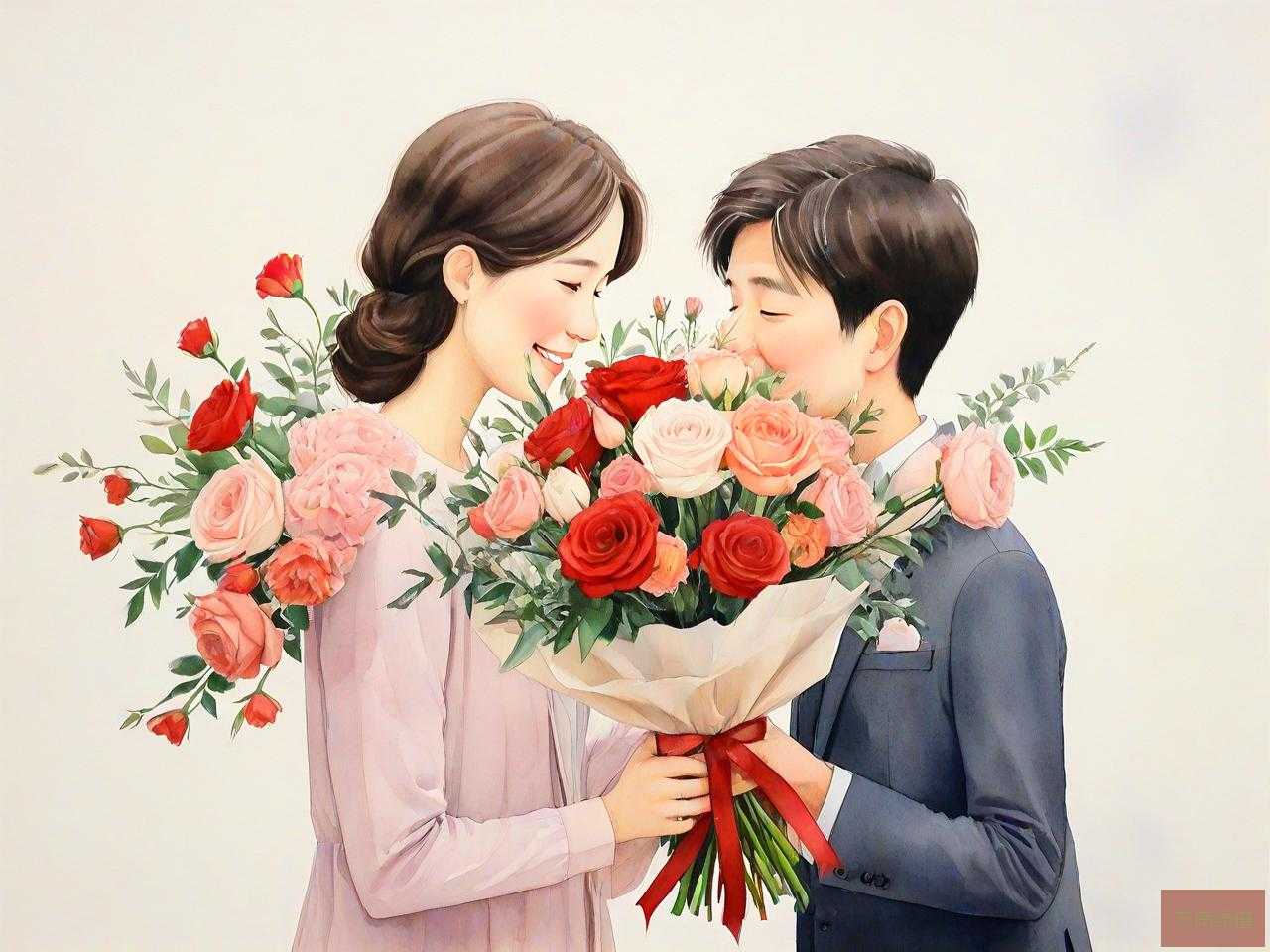 结婚12周年送什么花