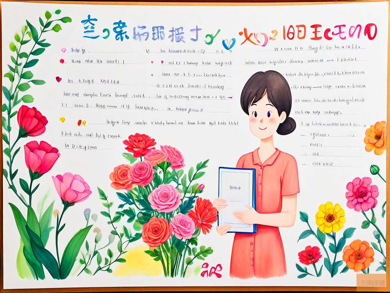 送花给老师贺卡怎么写