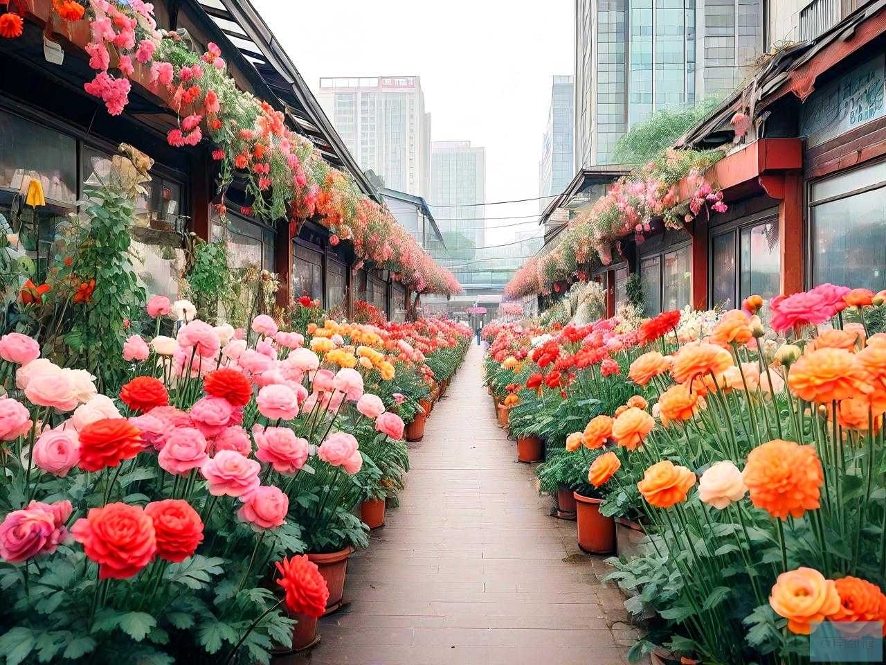 成都最便宜的花卉市场