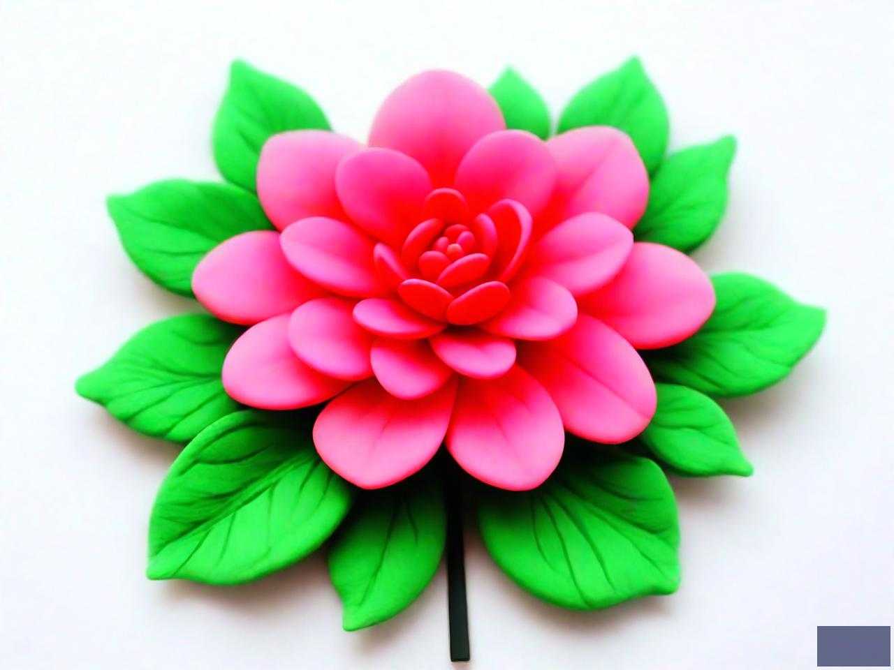 彩泥手工花朵制作方法
