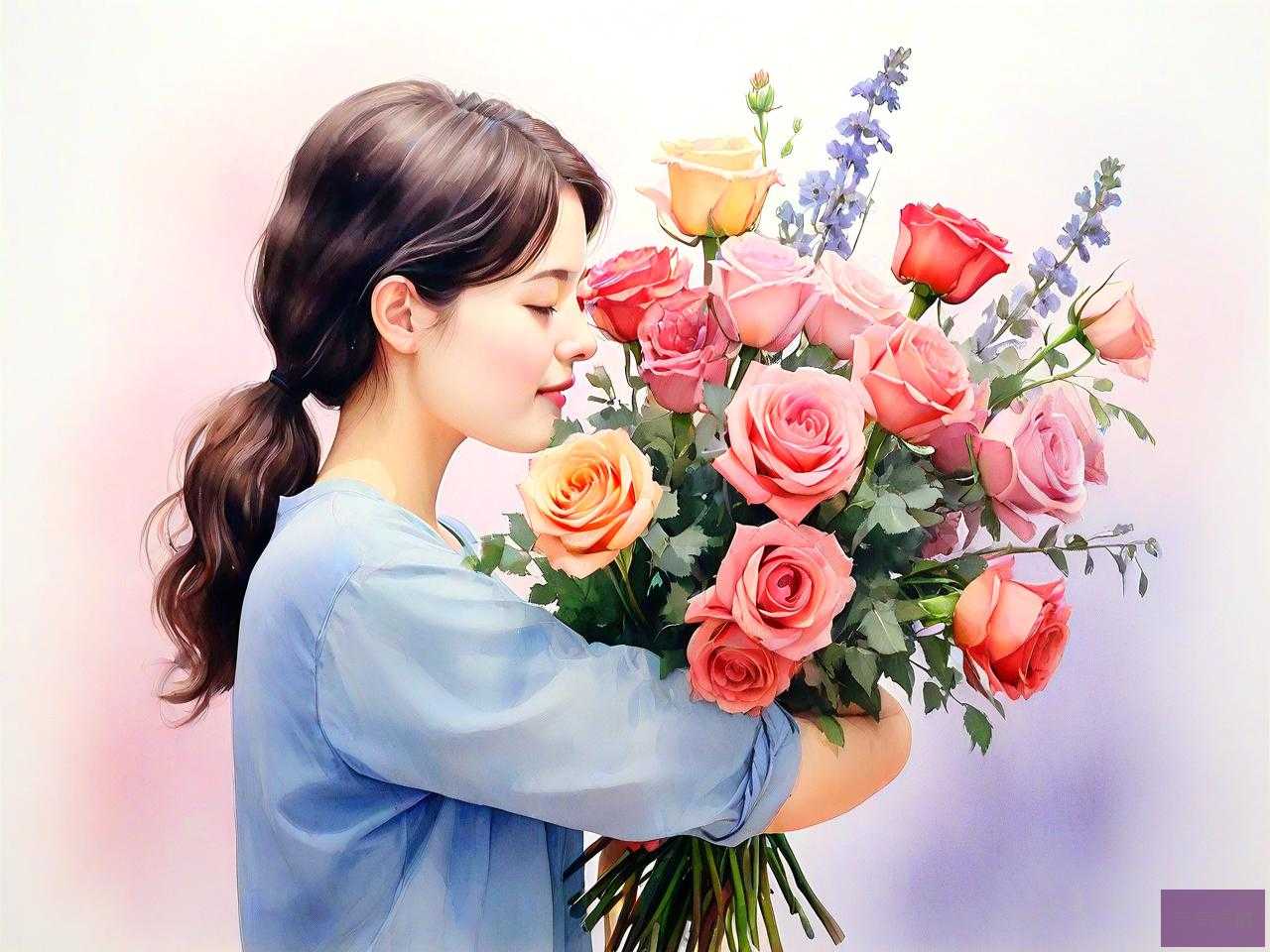 送女朋友花应该说什么