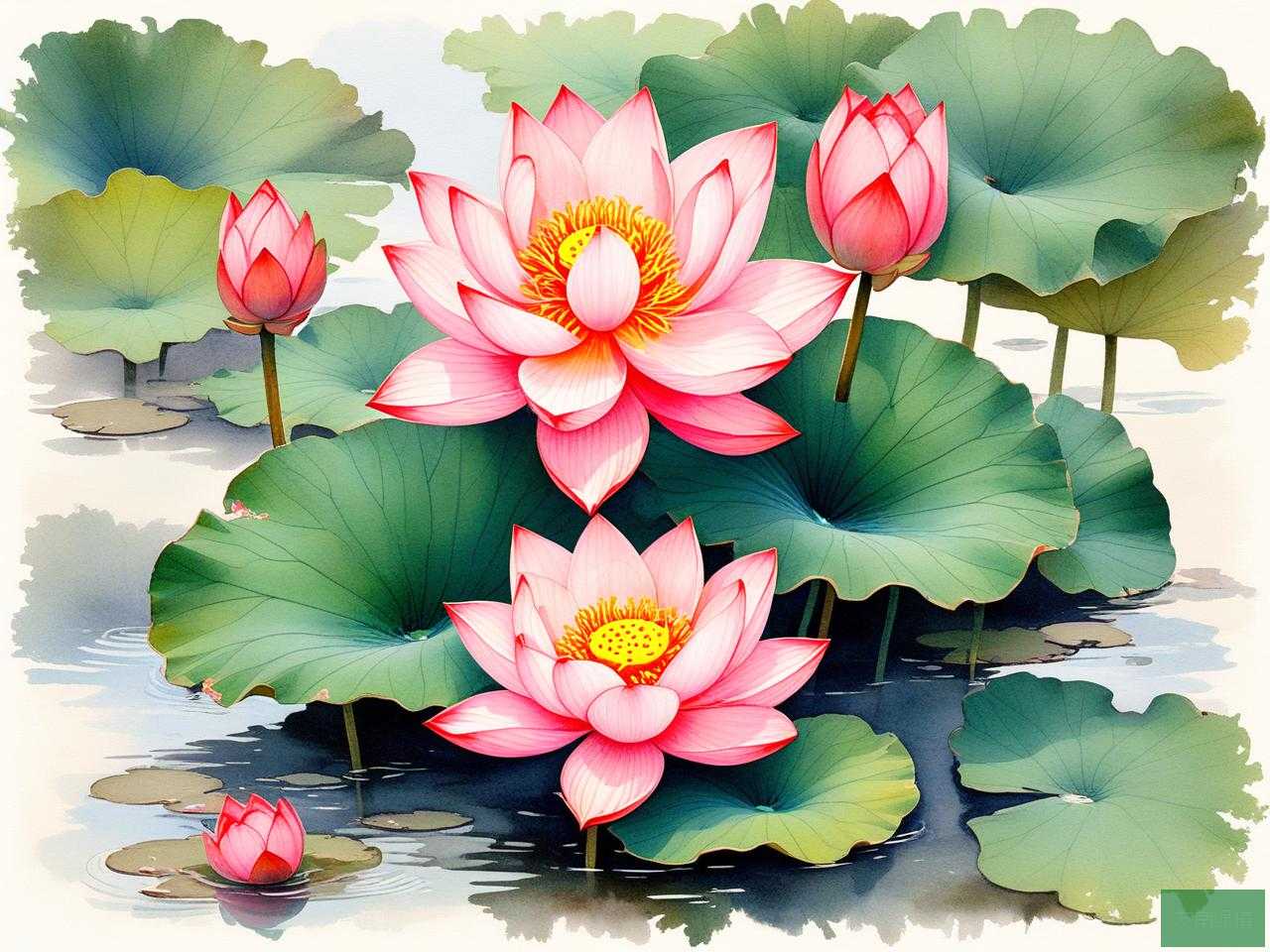 2025年荷花一朵莲海棠花