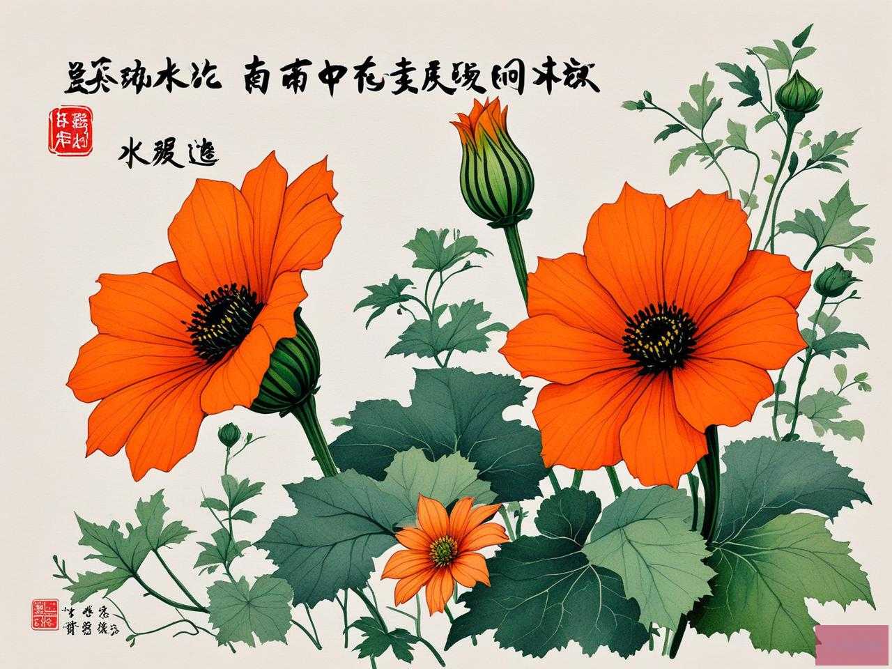 2025年南瓜花的诗词七律