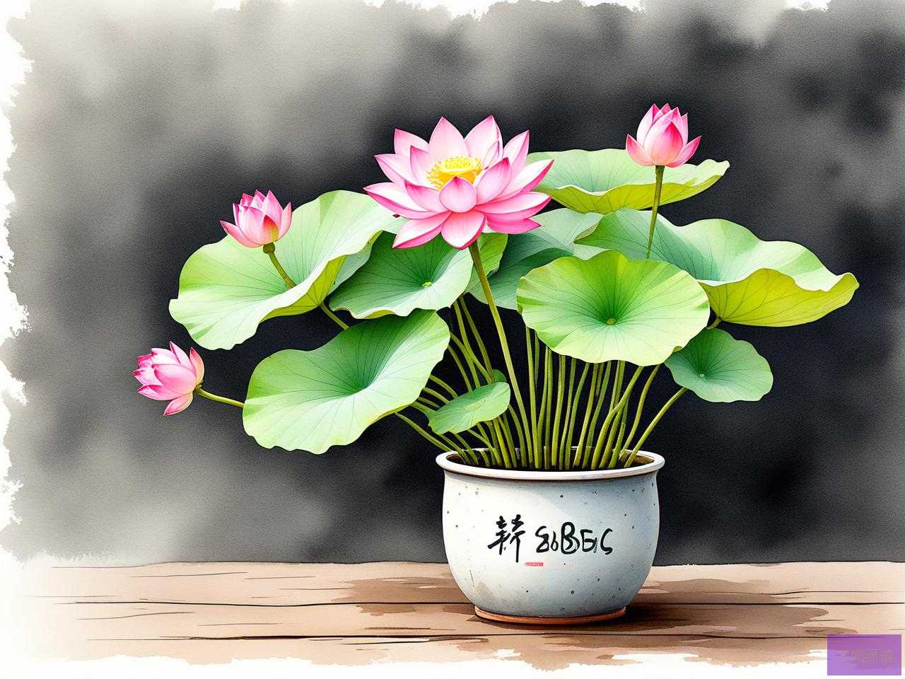 2025年荷花用什么盆栽好