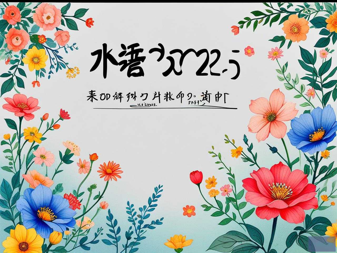 2025年关于花语的ppt