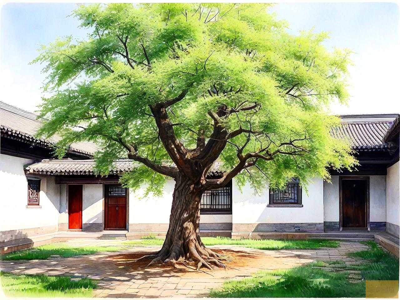 河北庭院适合种什么树