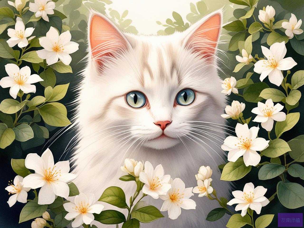 2025年养猫能养茉莉花吗