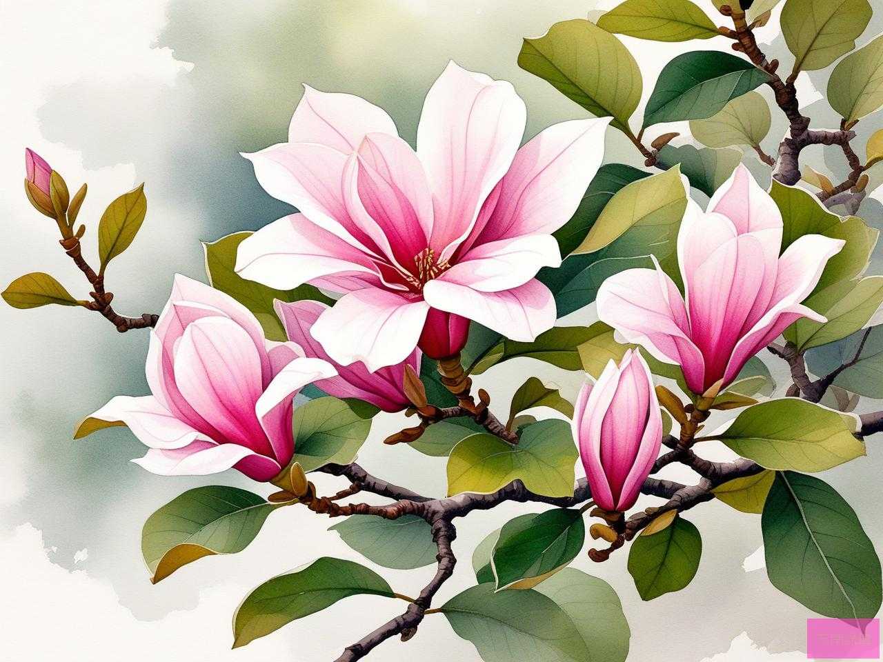 2025年夏季开花的玉兰花
