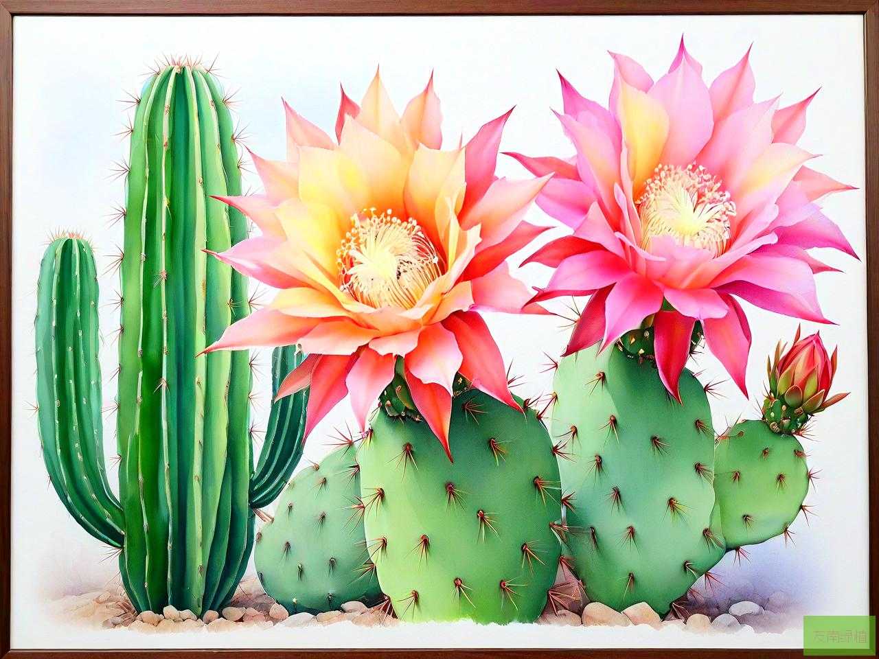 仙人掌花和昙花一样吗