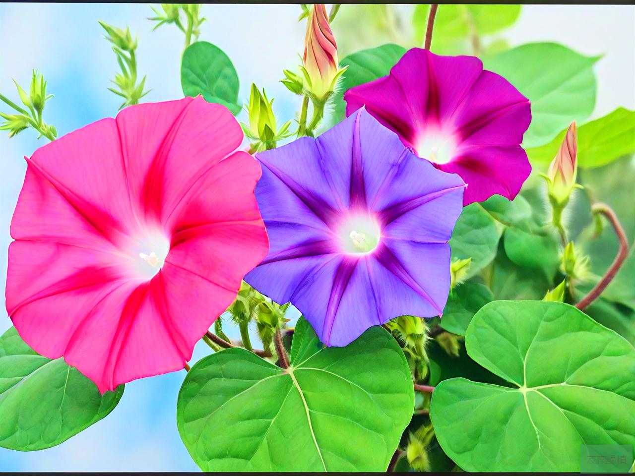 牵牛花颜色有几种颜色