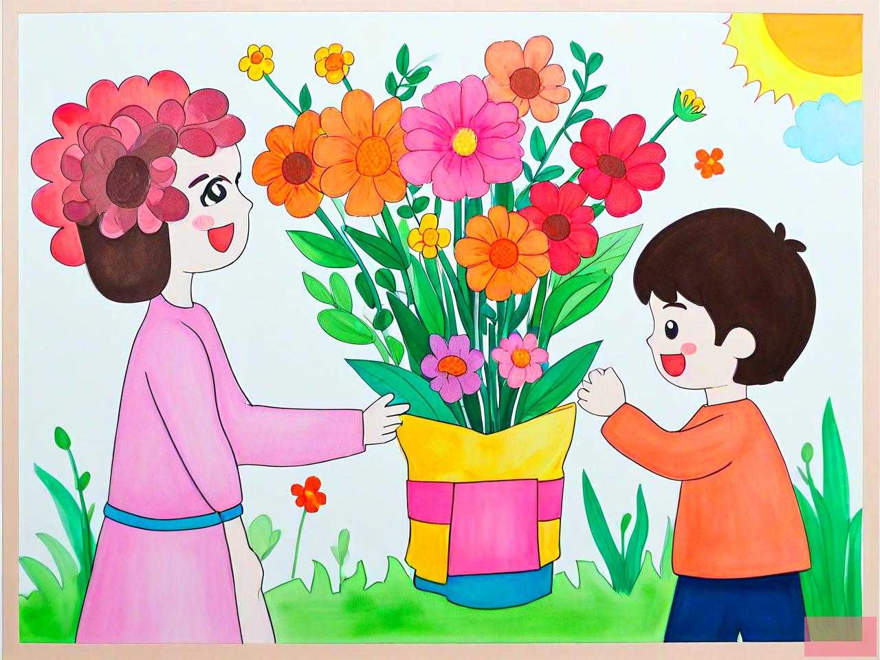 幼儿园送什么花给老师