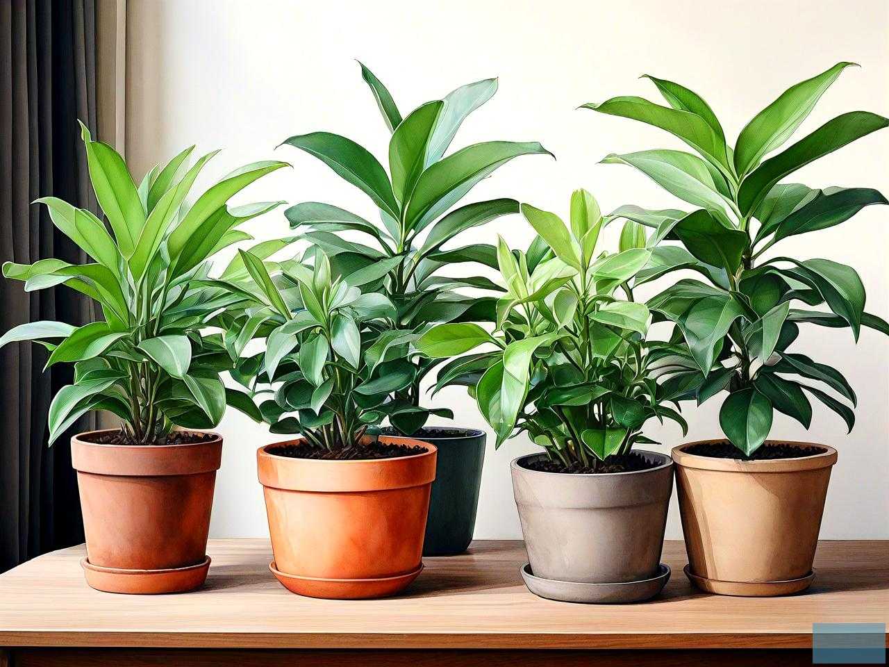 净化空气盆栽植物室内