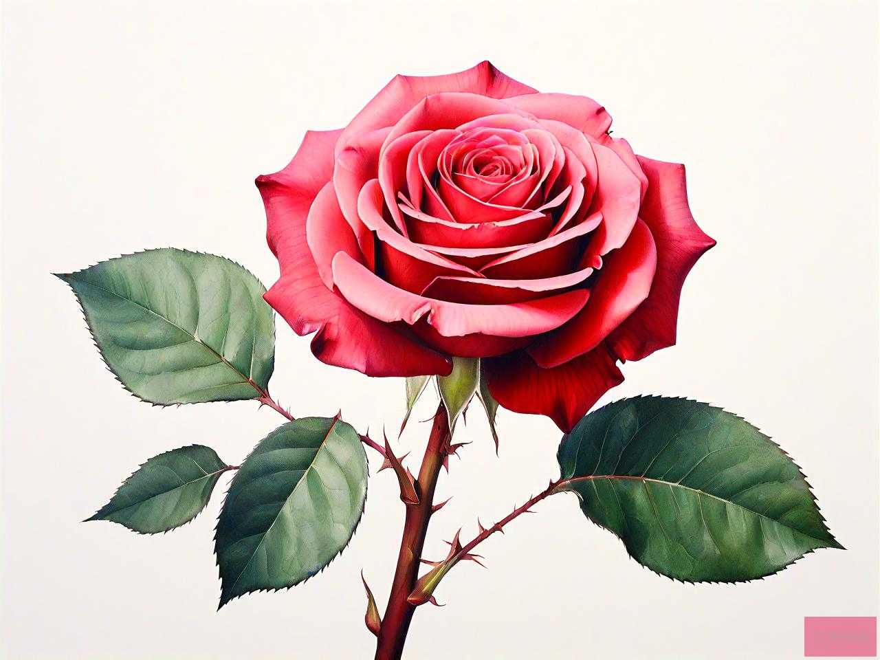 关于玫瑰花的样子描写