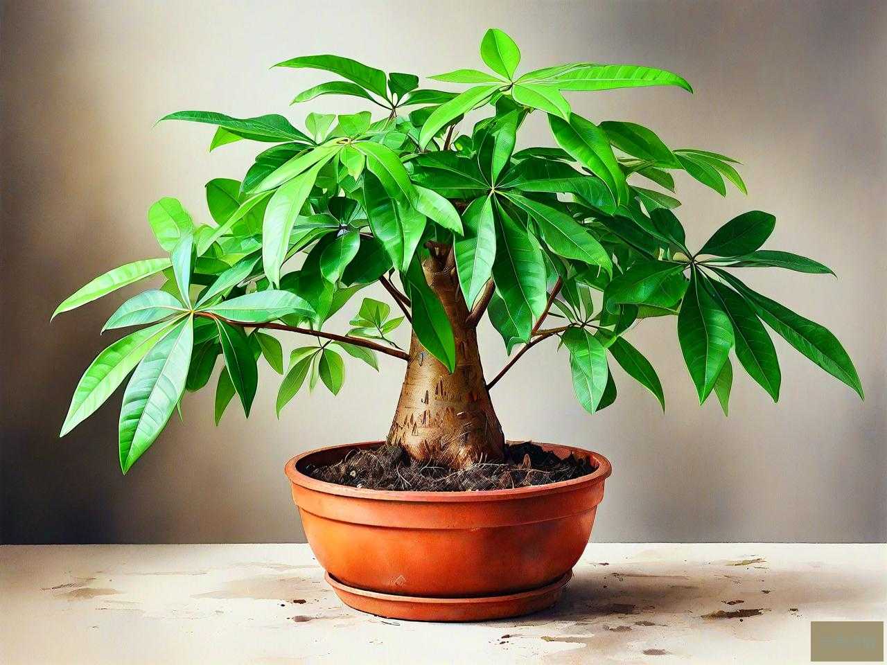 网上买的发财树如何种