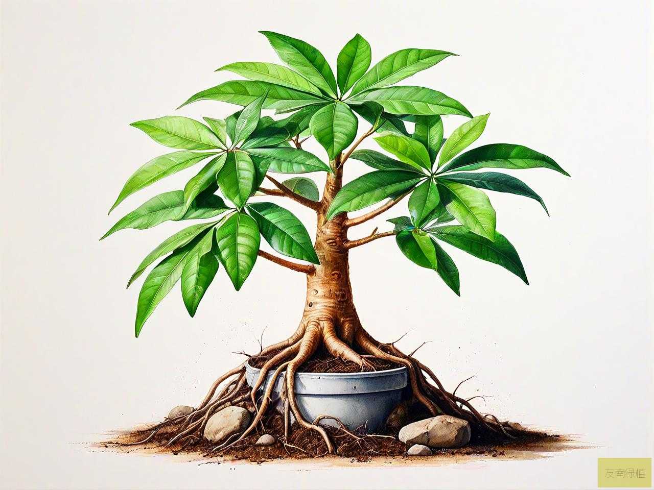 没有根的发财树怎么种