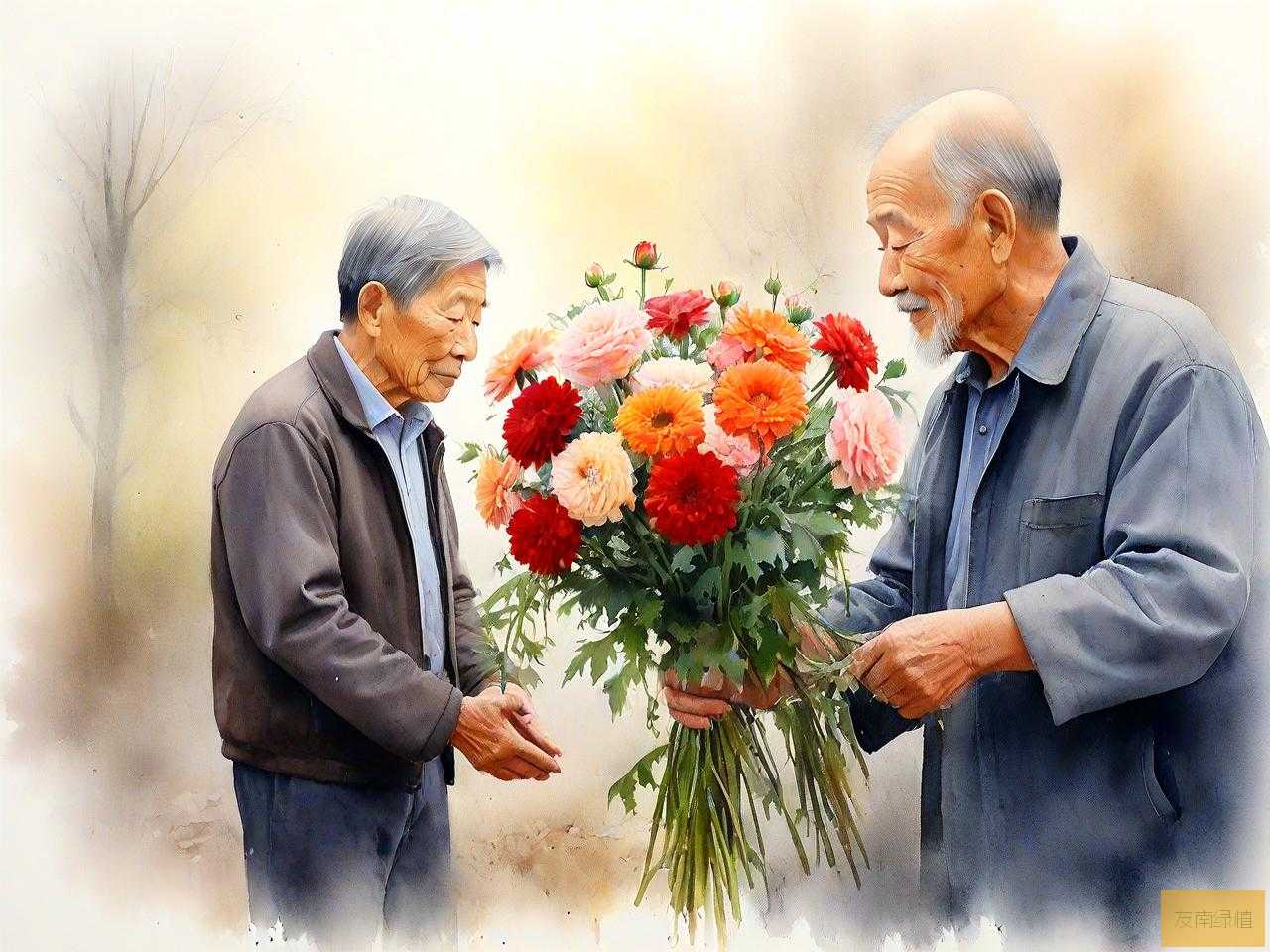 给逝去的父亲送什么花