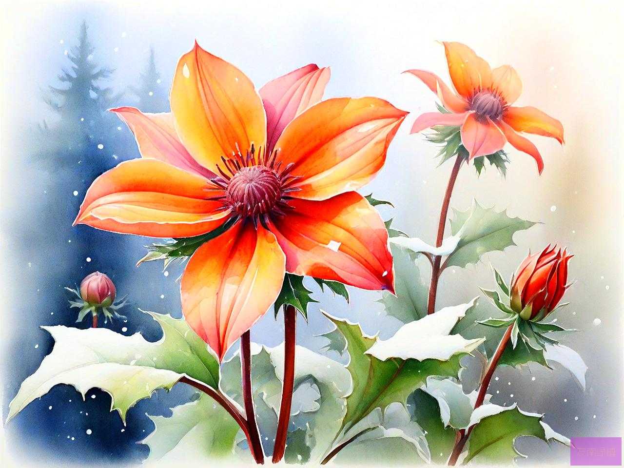 冬天开花夏天休眠的花