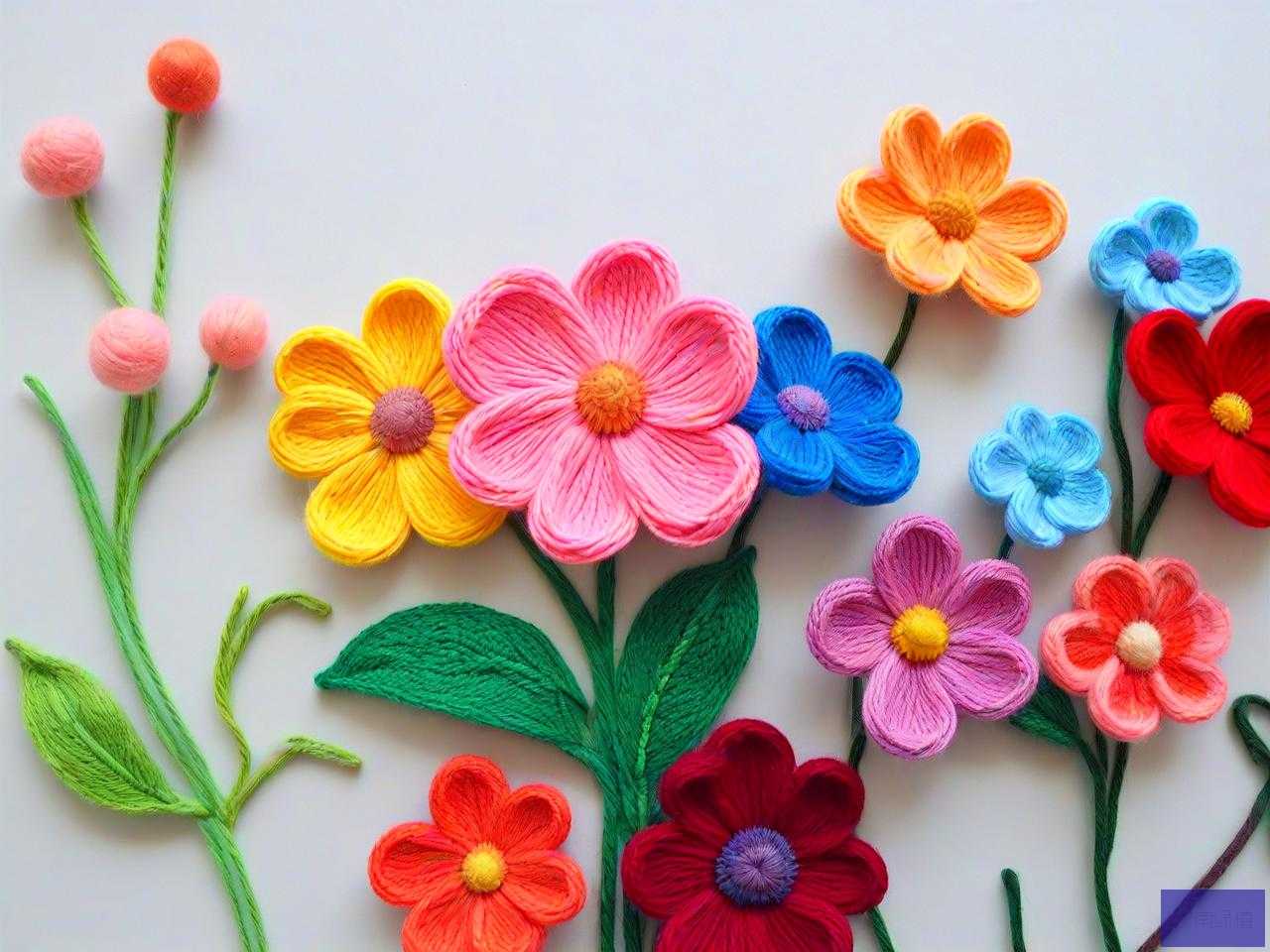 手工毛线花朵制作方法