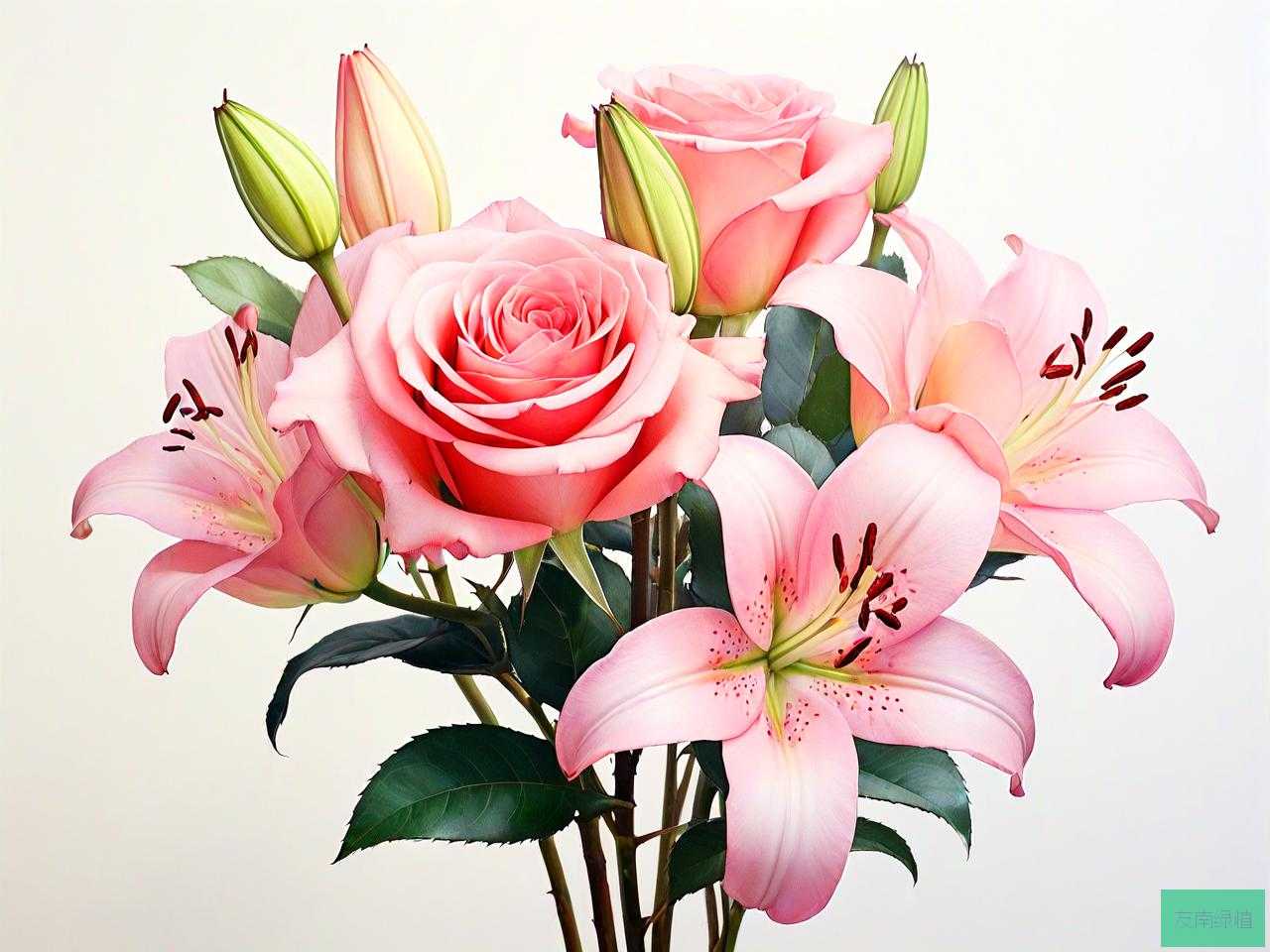 玫瑰加百合是什么意思