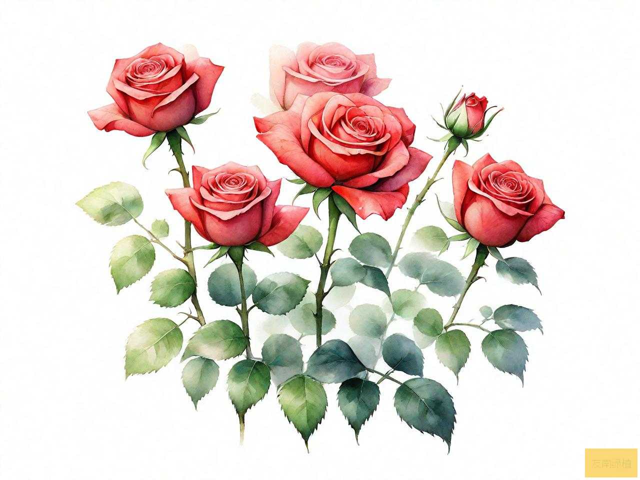 玫瑰花苗长什么样