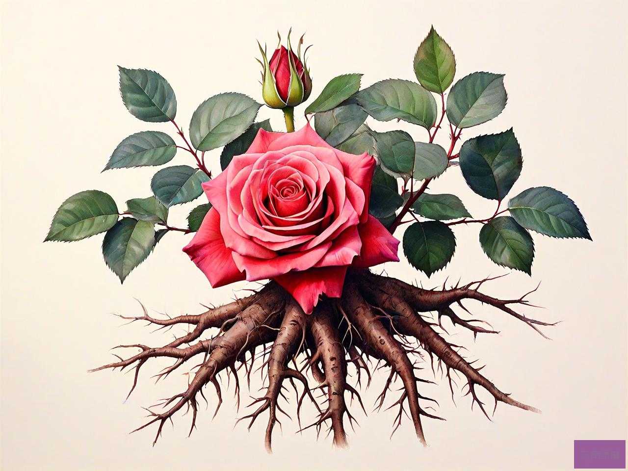 玫瑰花的根有什么特点