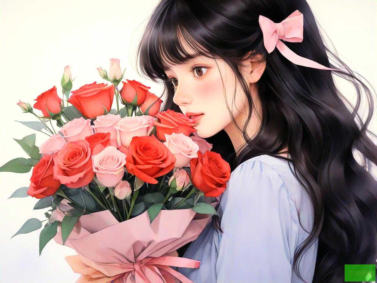 给分手后的女生送鲜花