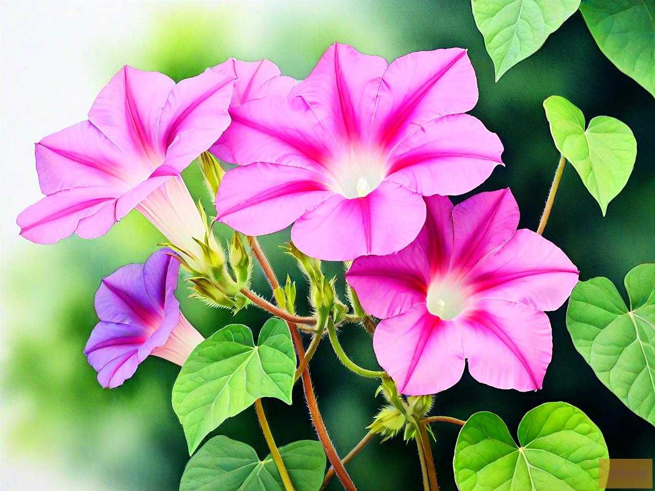牵牛花的花朵像什么呢